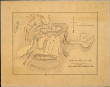 Battlefield of Pleasant Hill. Surveyed and Drawn by Lt. S. E. McGregory By Order of Maj. D. C. Houston, Chief... - NARA - 305634