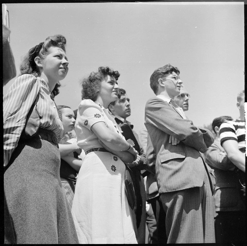 Berkeley, California. University of California Student Peace Strike. A section of the crowd of students at the Peace... - NARA - 532113