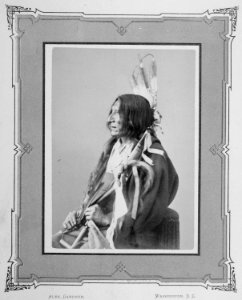 Black Eye-Ish-Tah-Sa-Pah. Sans Arc Sioux, 1872 - NARA - 519020 photo