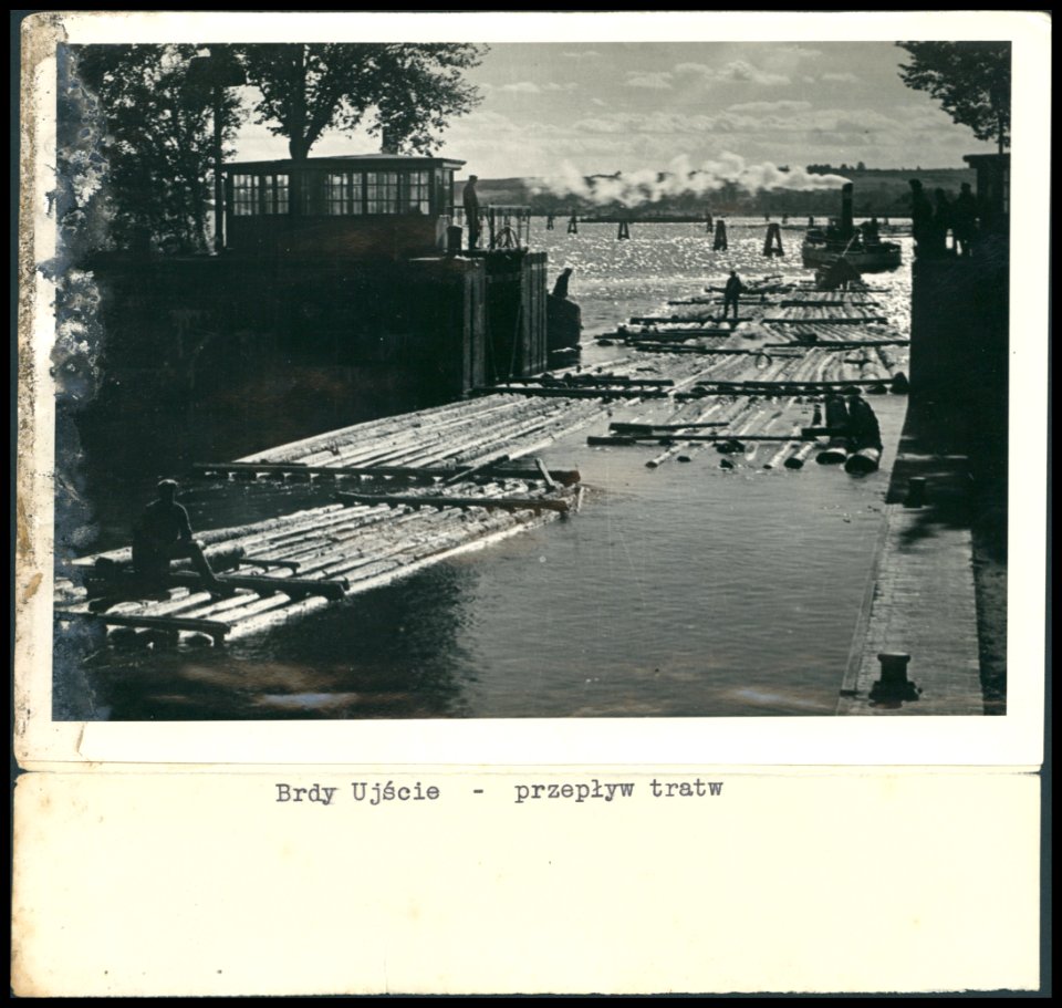 Brdy-Ujscie ! przeplyw tratw ca 1936 (42145132)