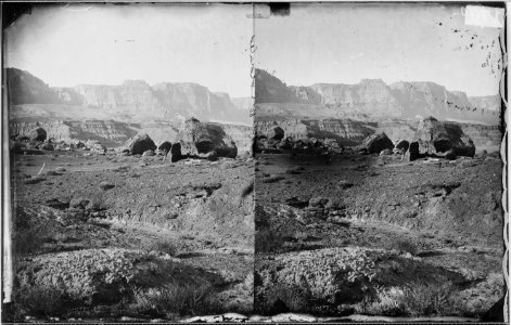 BLUFFS, VERMILLION MESA, ROCKER CREEK, NEAR COLORADO RIVER, ARIZONA - NARA - 523936