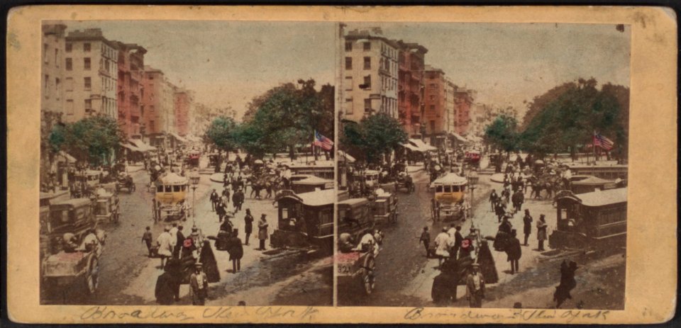 Broadway from Barnum's Museum, looking north, by E. & H.T. Anthony (Firm)