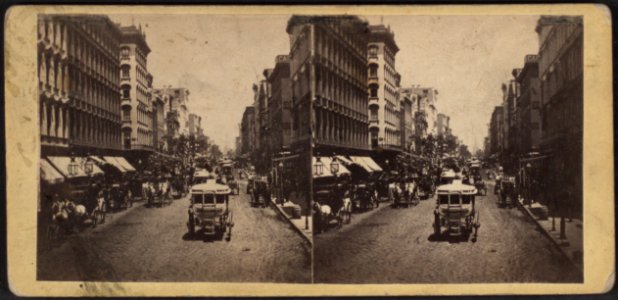 Broadway from opposite the St. Nicholas hotel, looking north, by E. & H.T. Anthony (Firm)