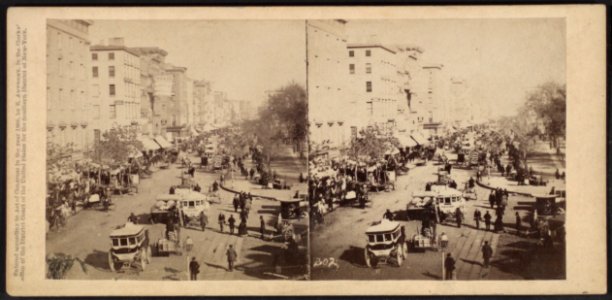 Broadway from Barnum's Museum, by E. & H.T. Anthony (Firm)