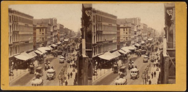 Broadway, looking north from Houston Street, by E. & H.T. Anthony (Firm) 2