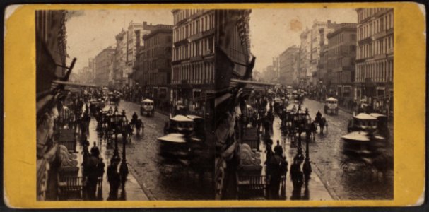 Broadway on a rainy day, by E. & H.T. Anthony (Firm) 3