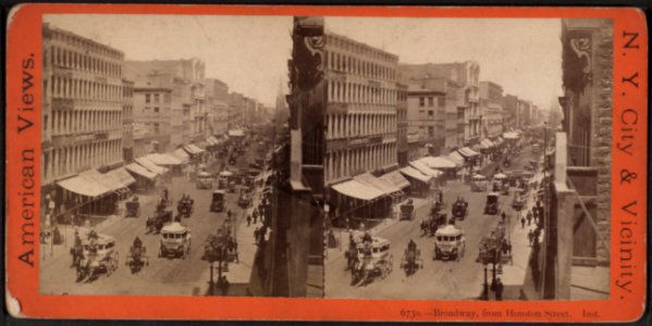 Broadway, from Houston Street, by E. & H.T. Anthony (Firm) photo