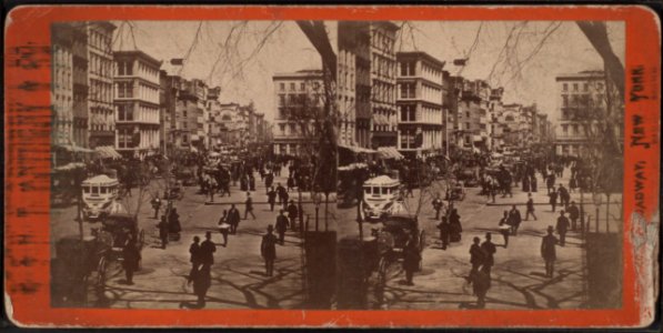 Broadway, looking north from new post office, by E. & H.T. Anthony (Firm)