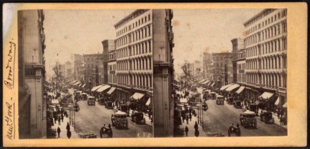 Broadway from the corner of Spring Street, looking south, by E. & H.T. Anthony (Firm) photo