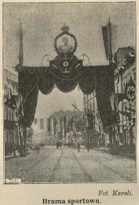 Brama Sportowa wizyta cara Mikołaja II i carycy Aleksandry w Warszawie (61552) photo
