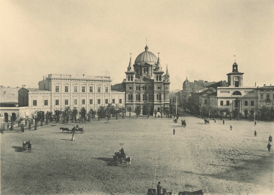 Bronisław Wilkoszewski – Widok na Nowy Rynek (obecnie Plac Wolności)