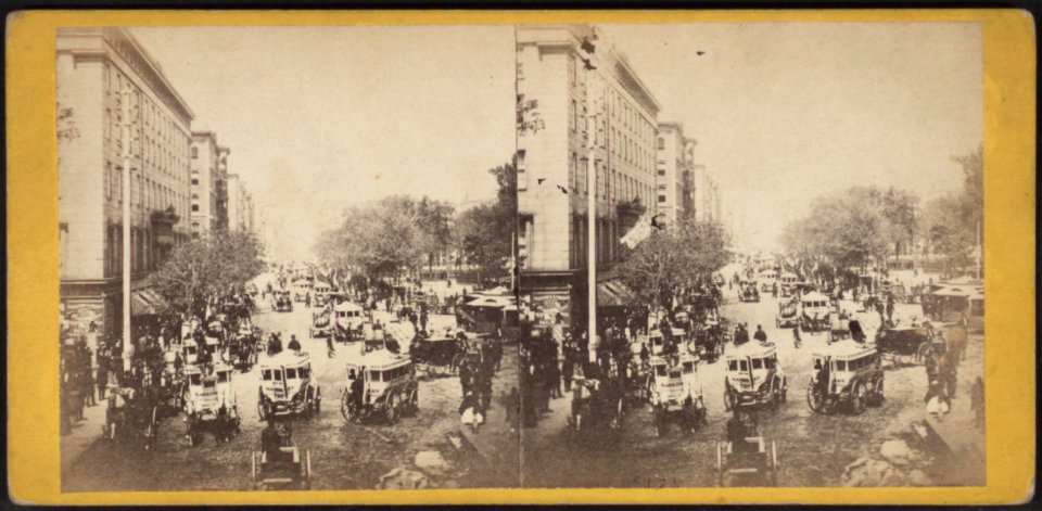 Broadway, looking north from the Foot Bridge, by E. & H.T. Anthony (Firm)