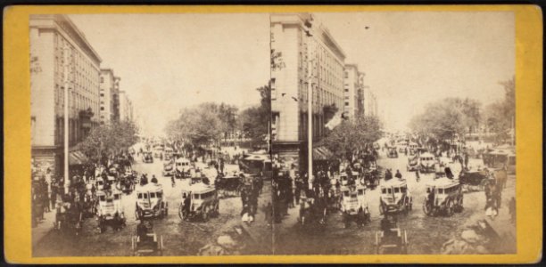 Broadway, looking north from the Foot Bridge, by E. & H.T. Anthony (Firm) photo