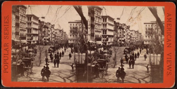Broadway, looking north from new post office, by E. & H.T. Anthony (Firm) 4 photo