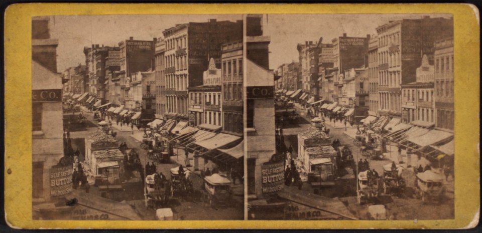 Broadway, looking south from the corner of Canal Street, by E. & H.T. Anthony (Firm)