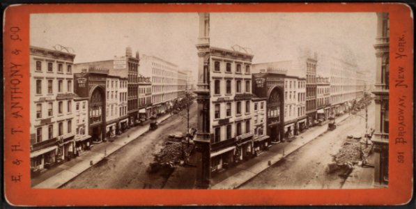 Broadway, from Broome Street looking north, by E. & H.T. Anthony (Firm) photo