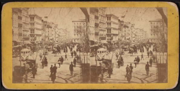 Broadway, looking north from new post office, by E. & H.T. Anthony (Firm) 2 photo