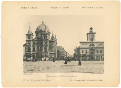 Bronisław Wilkoszewski, „Widoki m. Łodzi” – Kościół Ewangelicki Stej. Trójcy