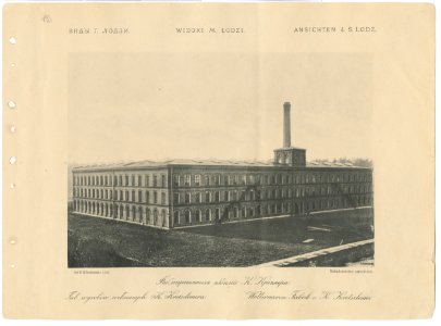 Bronisław Wilkoszewski, „Widoki m. Łodzi” – Tow. wyrobów wełnianych K. Kretschmera -2096-29