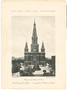 Bronisław Wilkoszewski, „Widoki m. Łodzi” – Kościół ewangelicki św. Jana