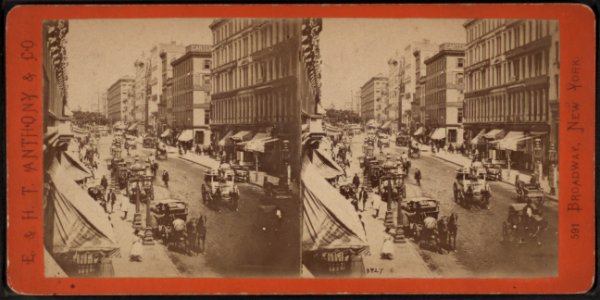 Broadway from Broome Street, looking up, by E. & H.T. Anthony (Firm) 2