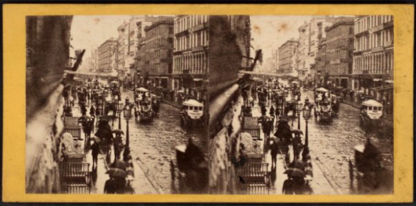 Broadway on a rainy day, by E. & H.T. Anthony (Firm) 6