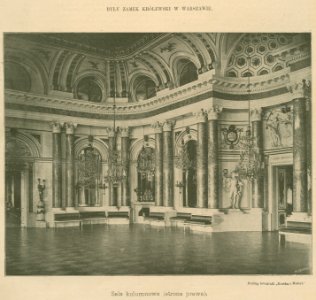 Były Zamek Królewski w Warszawie Sala Kolumnowa Strona prawa Podług fotografii Kostka i Mulert (82392)