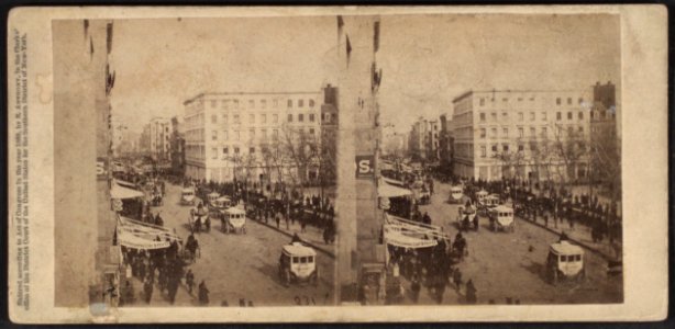 Broadway from Murray Street, looking north, by E. & H.T. Anthony (Firm) photo