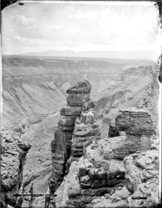 Canyon, Kaibob Plateau, Grand Canyon, Arizona looking north Vermillion Cliffs. Old No. 9. - NARA - 517745