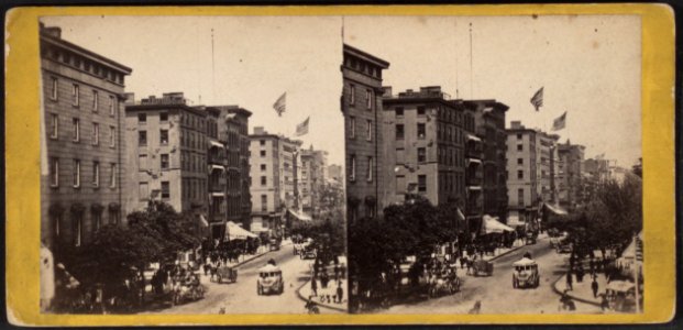 Broadway, looking north from Barnum's Museum, by E. & H.T. Anthony (Firm) photo