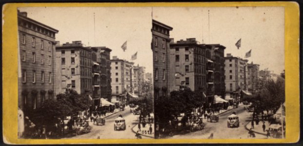 Broadway, looking north from Barnum's Museum, by E. & H.T. Anthony (Firm)