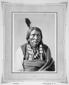 Charge On The Hawk-Tske-Tan-Vua-Tak-Pah. Brule Sioux, 1872 - NARA - 518997 photo
