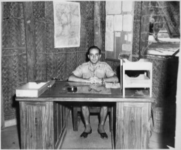 Camp Y. Major S. Karr, Camp Commandant. Trincomallee, Ceylon, July 24, 1945. - NARA - 540052