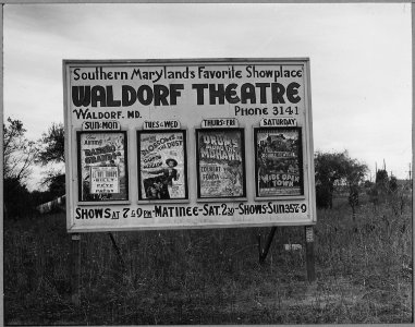 Charles County, Maryland. All along Highway 5, between Washington and Waldorf, signs advertise the l . . . - NARA - 521551