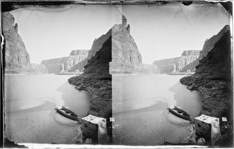 Canyon of the Colorado five miles above the mouth of the Paria, 1873 Colorado River - NARA - 519752