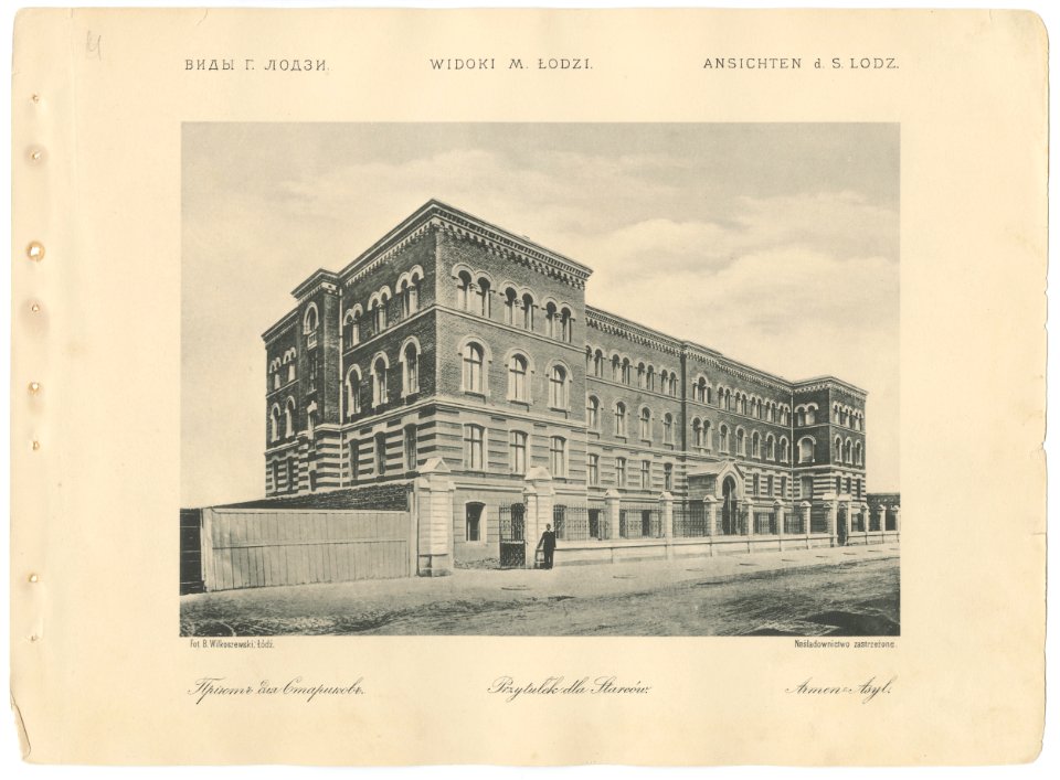 Bronisław Wilkoszewski, „Widoki m. Łodzi” – Przytułek dla Starców -2096-27