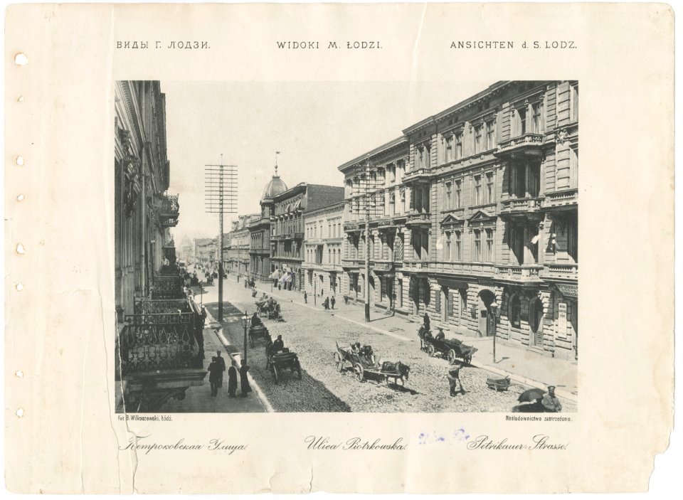 Bronisław Wilkoszewski, „Widoki m. Łodzi” – Ulica Piotrkowska -2096-7