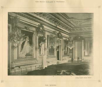 Były Zamek Królewski w Warszawie Sala Rycerska Podług fotografii Kostka i Mulert (82393)