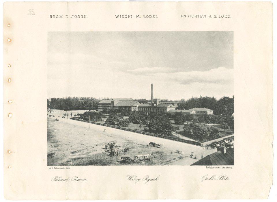 Bronisław Wilkoszewski, „Widoki m. Łodzi” – Wodny Rynek -2096-12