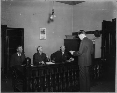 Charles County, Maryland. The executive secretary of the Charles County Welfare Board presents a pro . . . - NARA - 521549