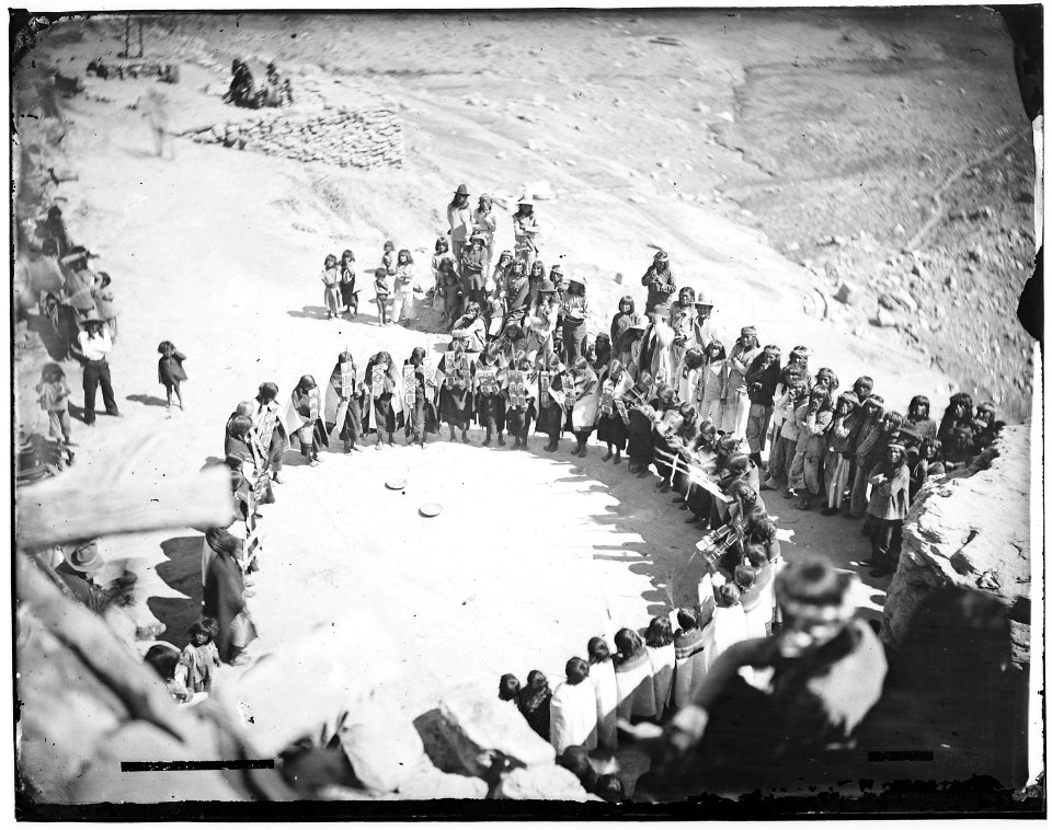 Ceremonial group, Hopi or Navaho - NARA - 523709