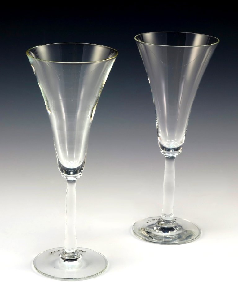 Champagne glasses used by President Ford