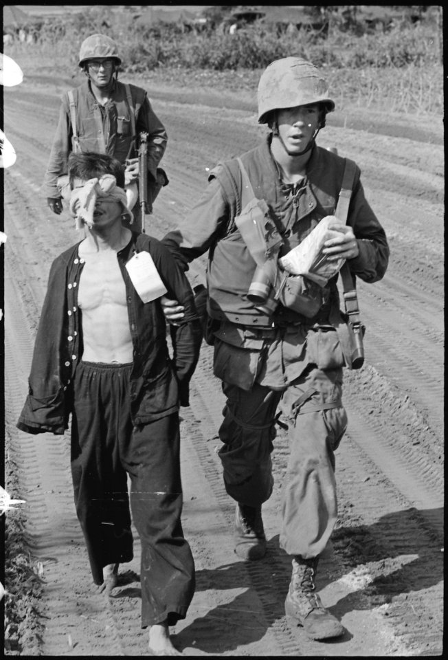 Captured Viet Cong. A Viet Cong prisoner captured during Operation Double Eagle, 20 miles south of Quang Ngai... - NARA - 532509