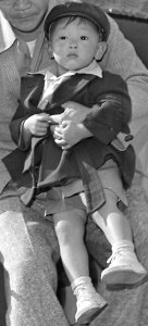 Child detainee in October 1945 detail, Granada Relocation Center, Amache, Colorado. Center residents arrive by truck from Amache to board . . . - NARA - 539944 (cropped)