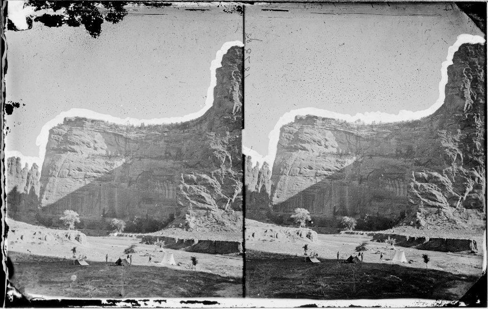 Circle Wall Canyon De Chelle, Arizona 1873 - NARA - 519759