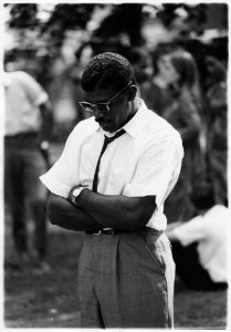 Civil Rights March on Washington, D.C. (A male marcher.) - NARA - 542038 photo