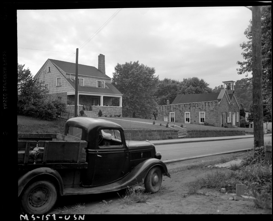 Church and parsonage. Barrackville, West Virginia. - NARA - 540304