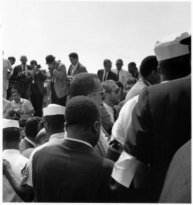 Civil Rights March on Washington, D.C. (Actor Paul Newman among the crowd.) - NARA - 542049