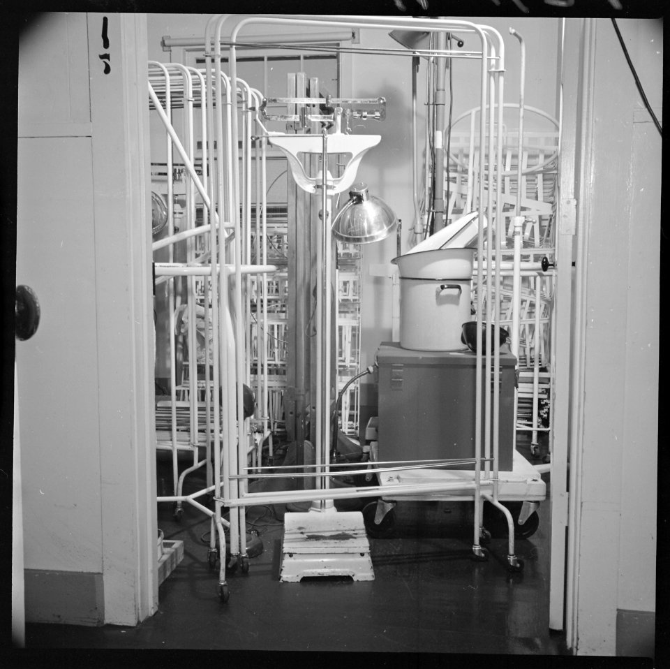 Closing of the Jerome Relocation Center, Denson, Arkansas. A room full of hospital equipment ready . . . - NARA - 539636