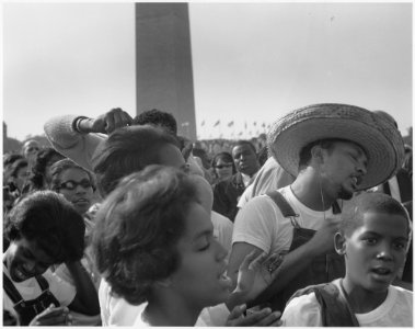 Civil Rights March on Washington, D.C. (Children near the Washington Monument.) - NARA - 541994